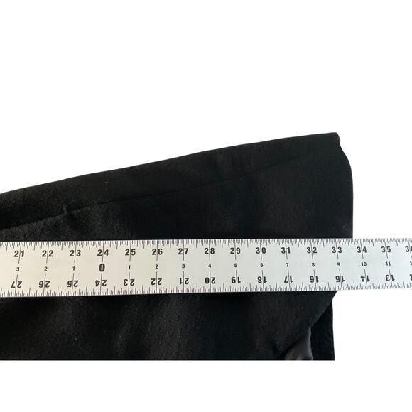 Elie Tahari Women's Small Black Wool Coat Jacket Blend Belted Waterfall‎ Collar - Picture 5 of 13